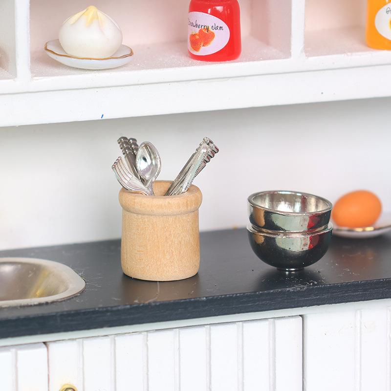 Play Kitchen Set - Miniature Kitchen Utensils Set 1:12 Scale
