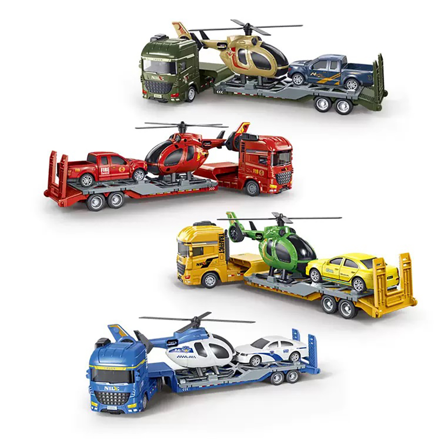 Kids Toys Review - 1pcs- Mini Inertia semi-trailerTrailer Truck Toy,