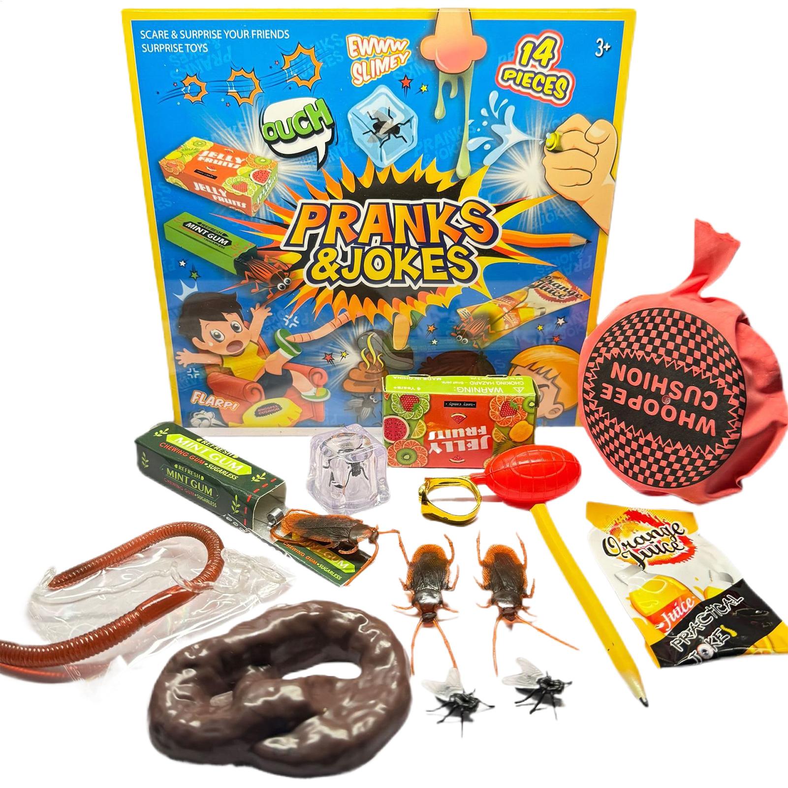 Kids Toys In Wholesale - SpookyPrank Set Fly Chewing Gum Fart