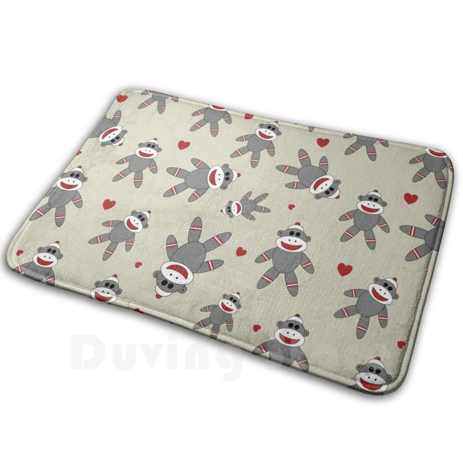 Kids Quirky Toys - Cute Sock Monkey Carpet Mat Rug