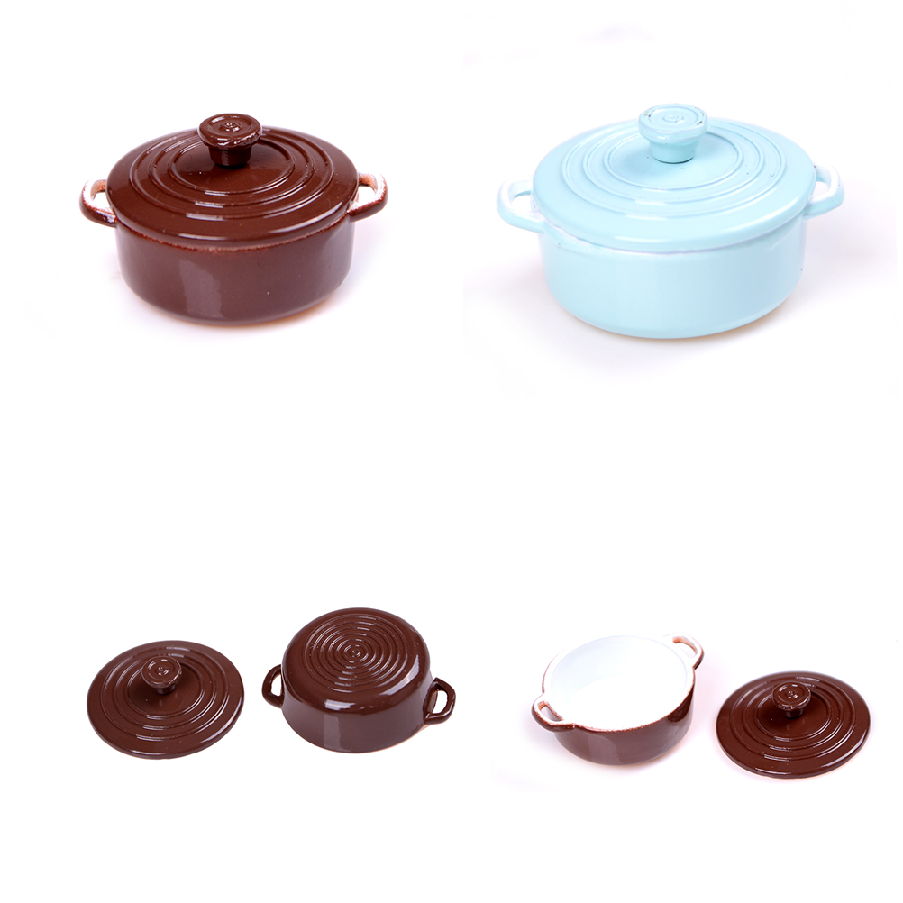 Play Kitchen Set - 1:12Scale Dollhouse Miniature Kitchen Utensils Cooking