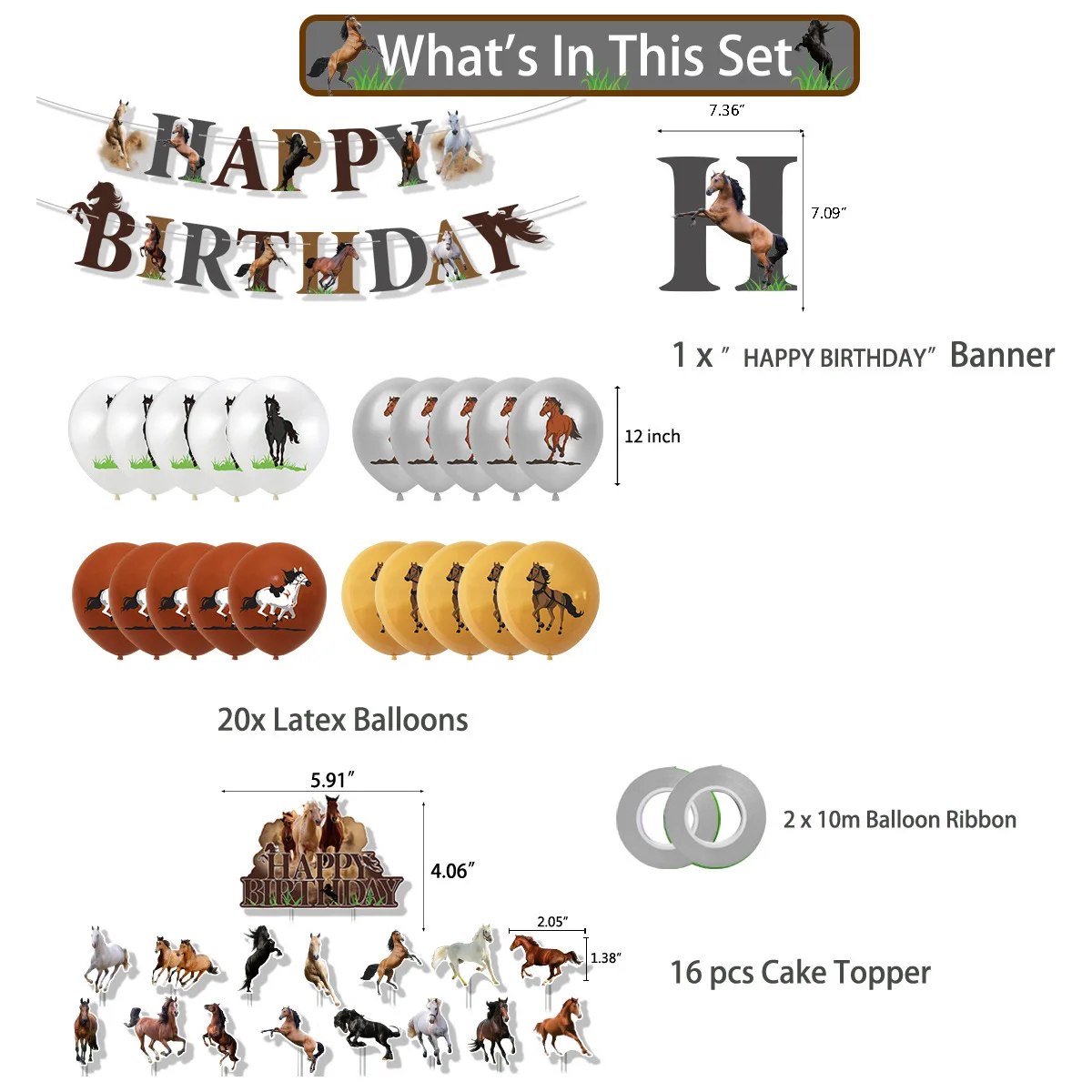 Horse Racing Birthday Party De - огляд і ціна Kids Toys Horse