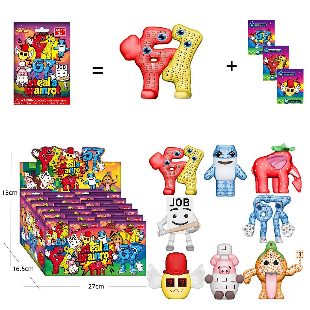 8Pcs/Set Steal A Brainrot Blin - огляд і ціна Kids Toys Elephant
