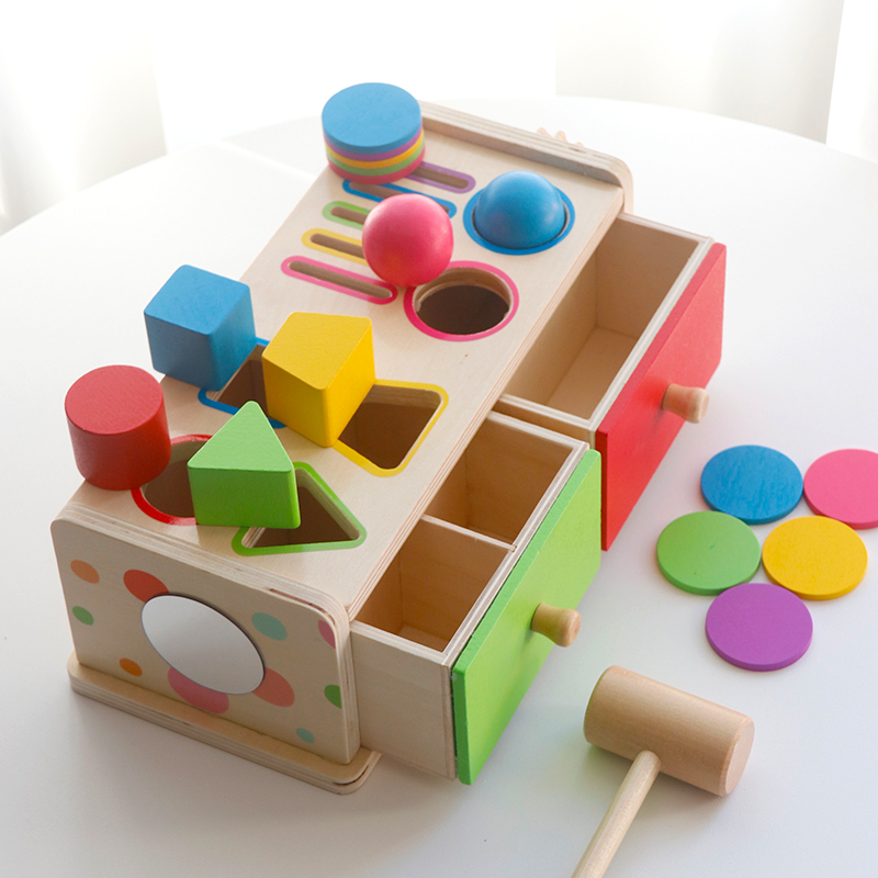 Montessori Wooden Sorting Stac - огляд і ціна Kids Toys Drawers