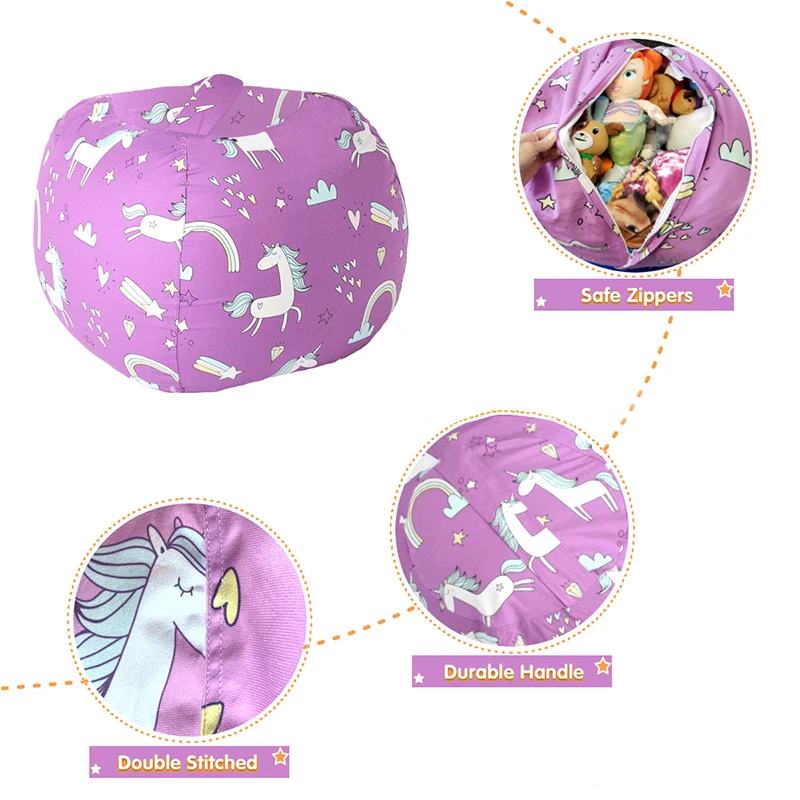 2026 New Bean Bag Storage Stuf - огляд і ціна Kids Zip Toys