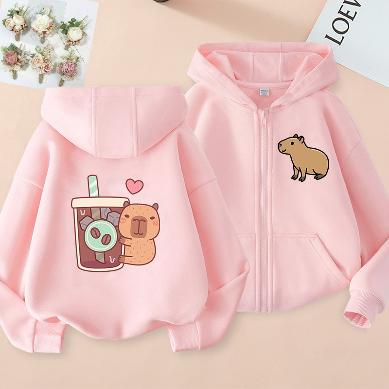 Zip Up Hoodie Kawaii Kids Capy - огляд і ціна Kids Zip Toys