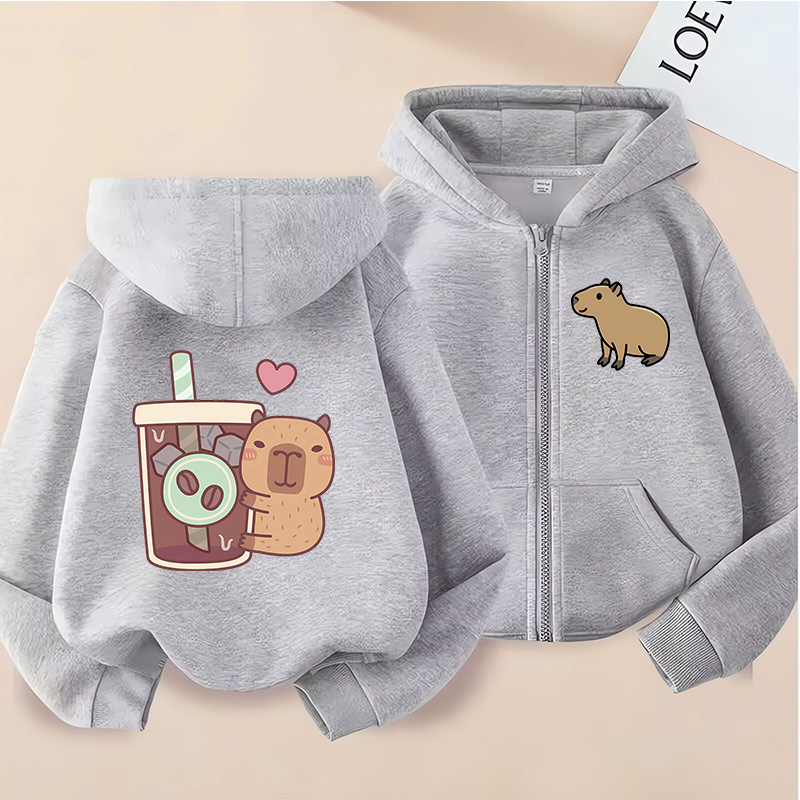 Zip Up Hoodie Kawaii Kids Capy - огляд і ціна Kids Zip Toys