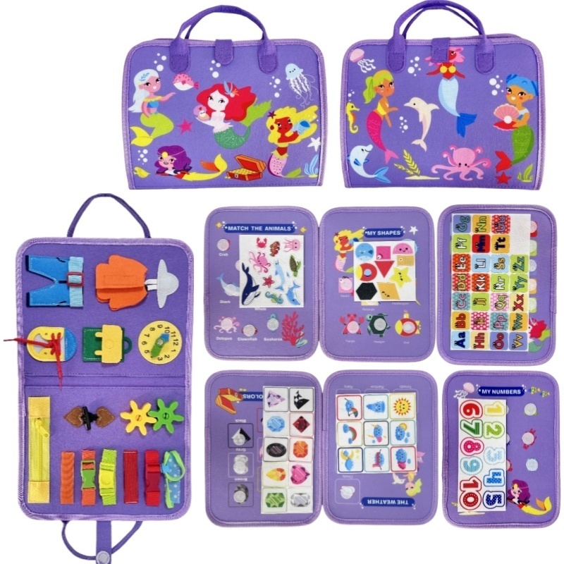 Mermaid Felt Quiet Busy Board  - огляд і ціна Kids Zip Toys