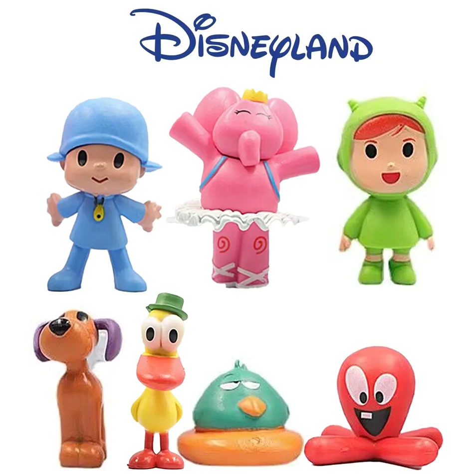 7Pcs/Set Pocoyo Animal Toy Bir - огляд і ціна Kids Toys Elephant