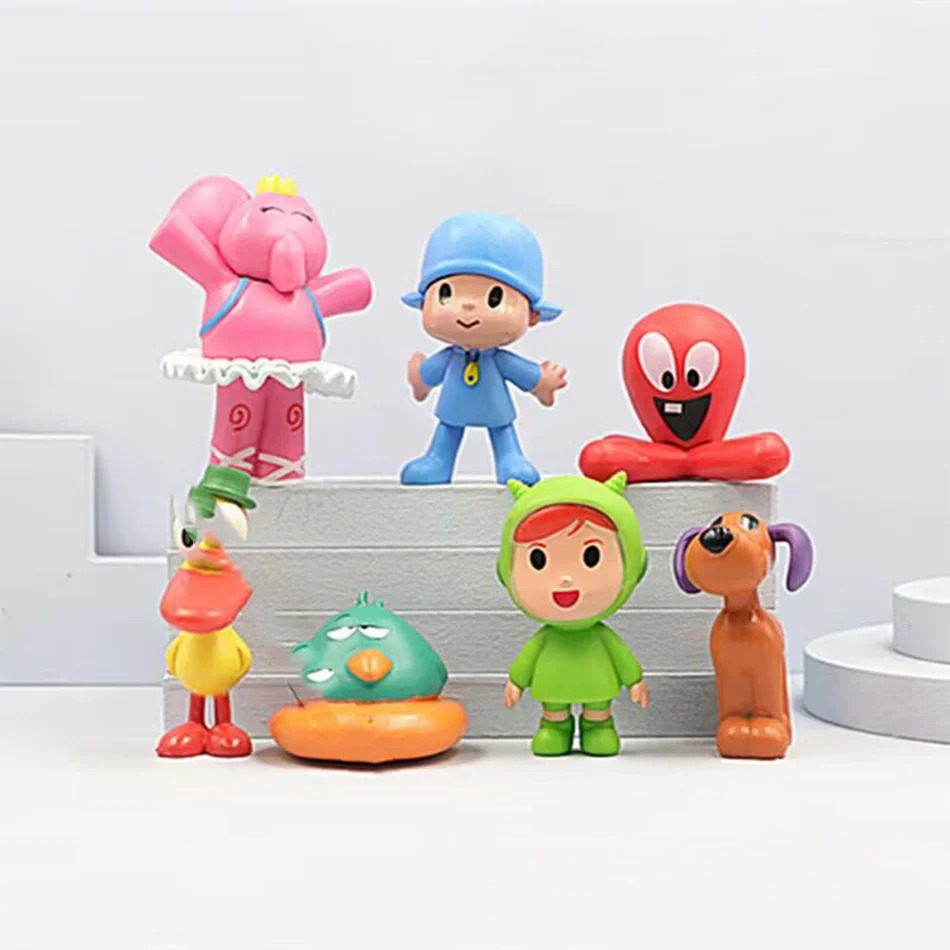 7Pcs/Set Pocoyo Animal Toy Bir - огляд і ціна Kids Toys Elephant