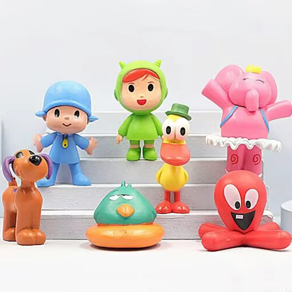 7Pcs/Set Pocoyo Animal Toy Bir - огляд і ціна Kids Toys Elephant