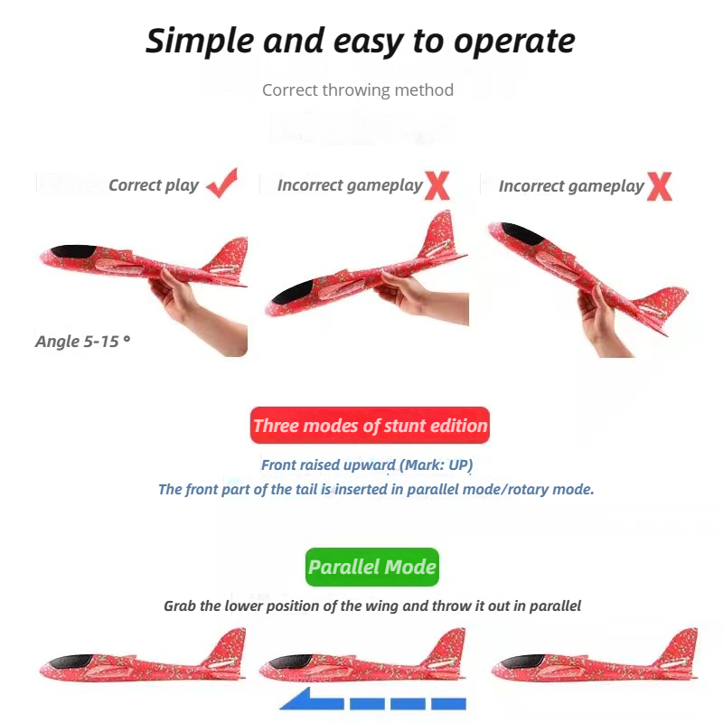 48cm Large Foam Airplane Child - огляд і ціна Kids Toys Review