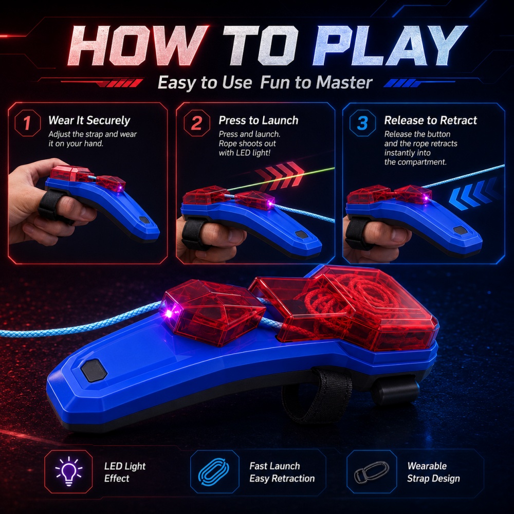Creative Rope Launcher Spider  - огляд і ціна Kids' Toy