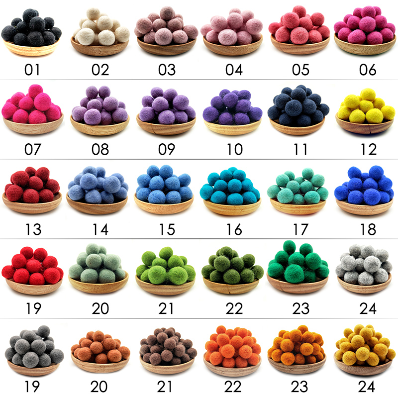 10/30pcs 2cm Wool Felt Balls R - огляд і ціна Kids Toys In Wholesale