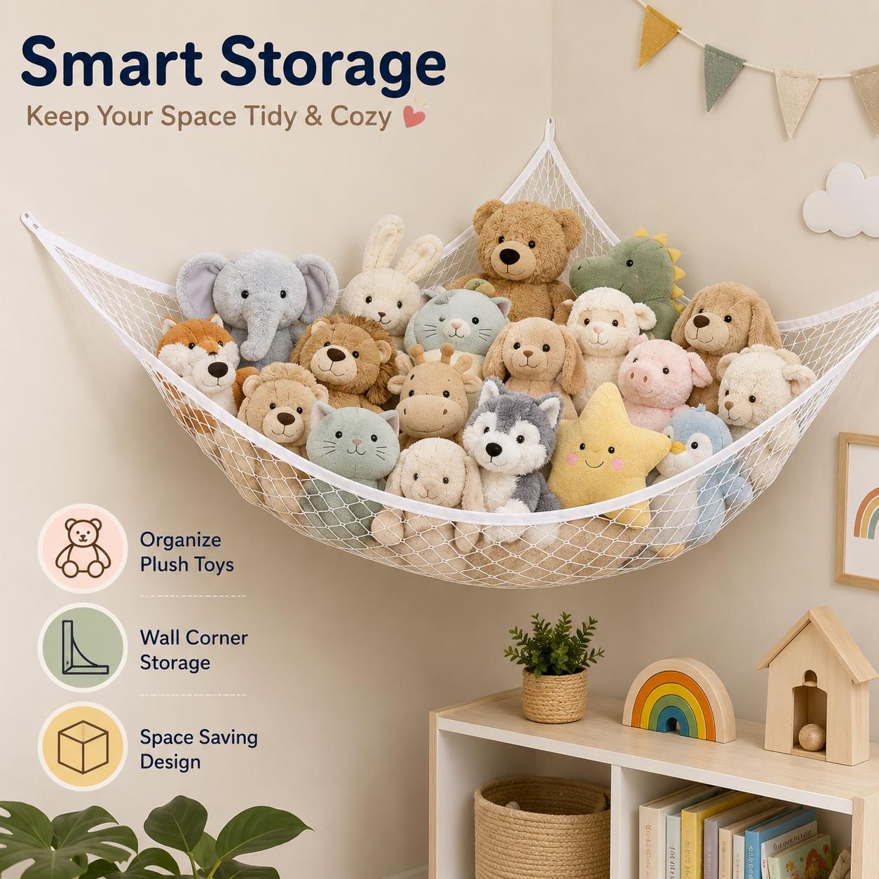 Mesh Toy Storage Hammock Hangi - огляд і ціна Kids' Toy