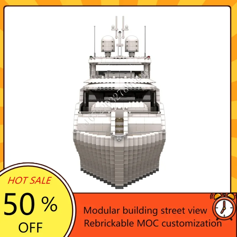 4657PCS Custom MOC Super Yacht - огляд і ціна Kids Toys Xmas
