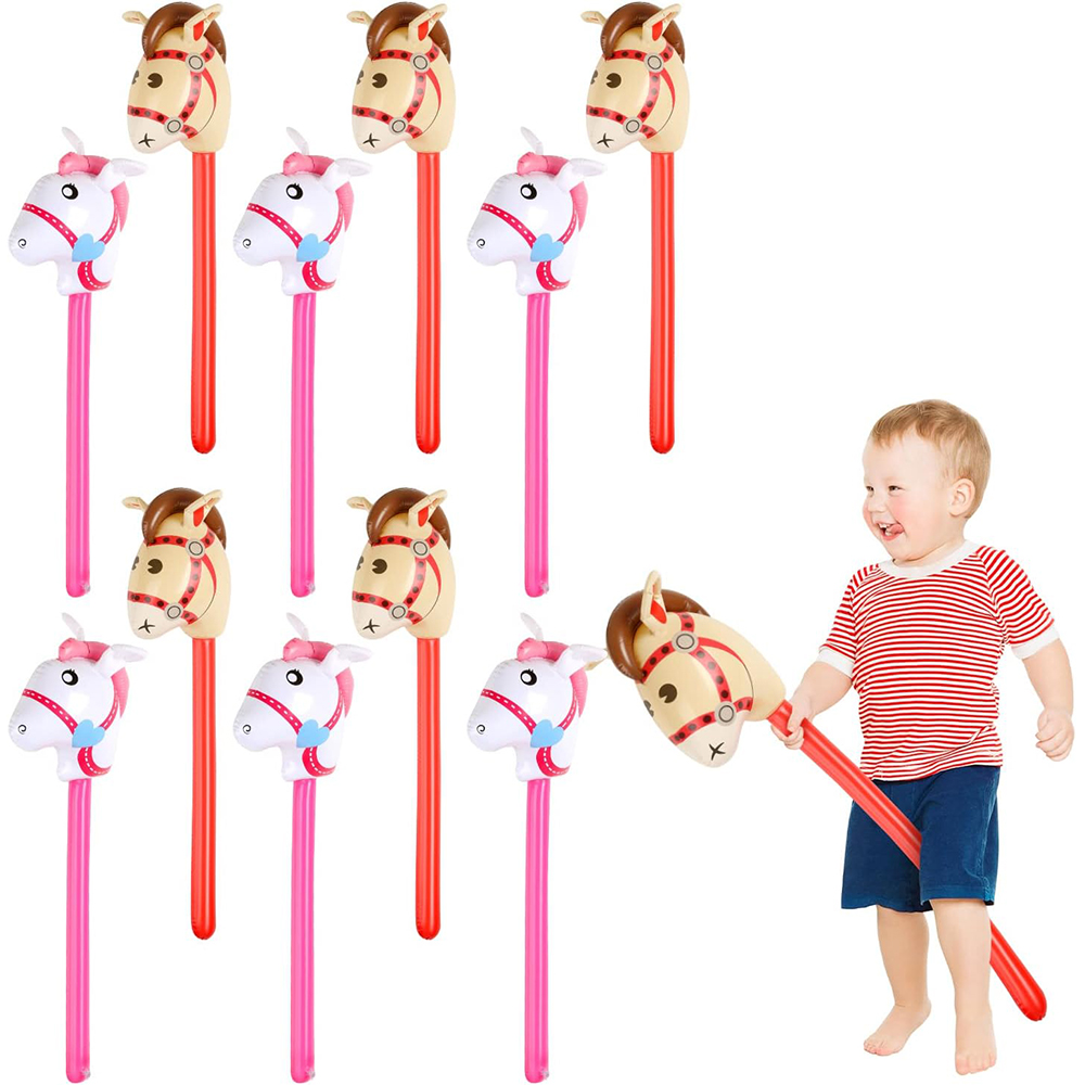 2Pcs Horse Head Stick Balloon  - огляд і ціна Kids Toys Horse