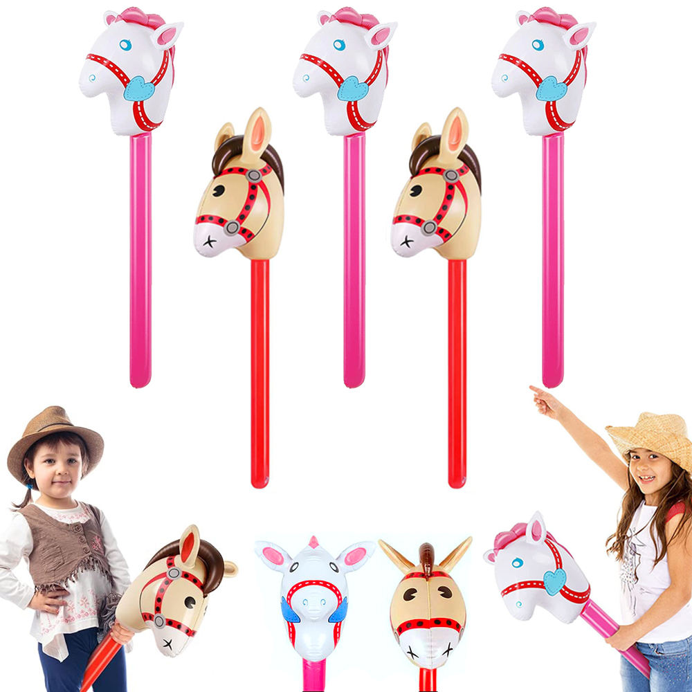 2Pcs Horse Head Stick Balloon  - огляд і ціна Kids Toys Horse