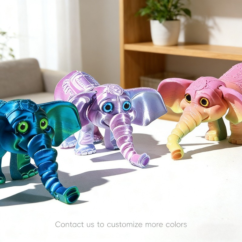 10CM 3D Printed Elephant Model - огляд і ціна Kids Toys Elephant