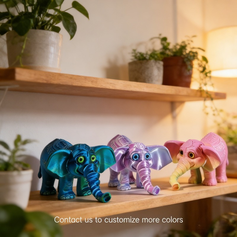10CM 3D Printed Elephant Model - огляд і ціна Kids Toys Elephant