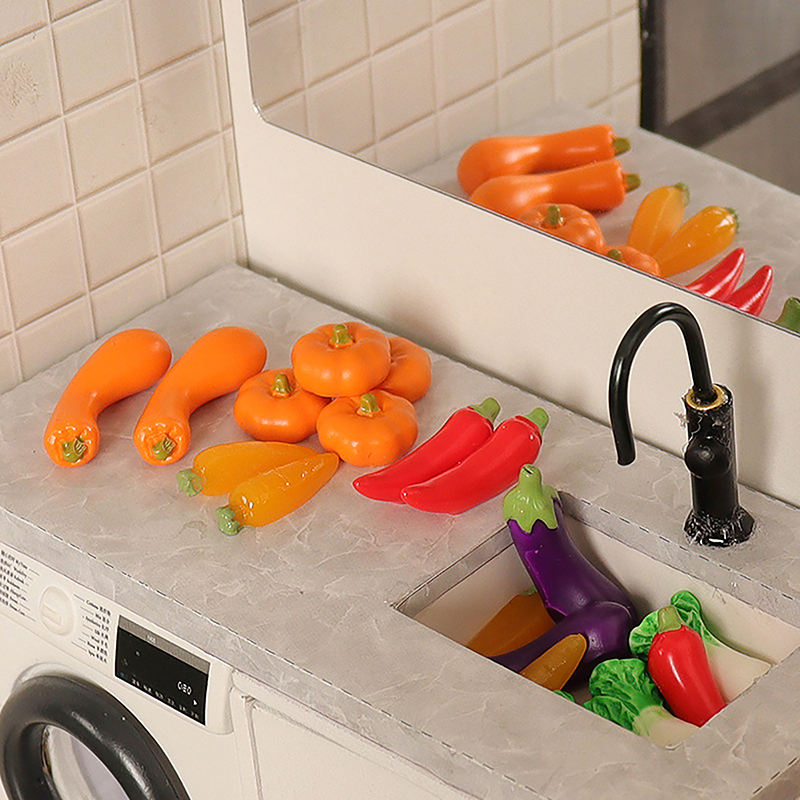 1/12 Dollhouse Simulation Vege - огляд і ціна Play Kitchen Set