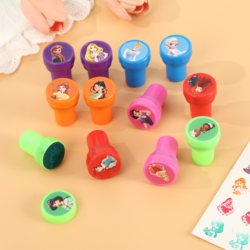 12PCS Princess Kids Stamps Car - огляд і ціна Kids Toys In Wholesale