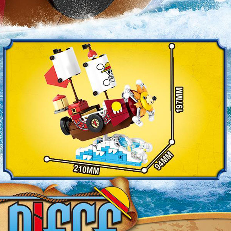 In Stock One Piece Pirate Ship - огляд і ціна Kids Toys Xmas