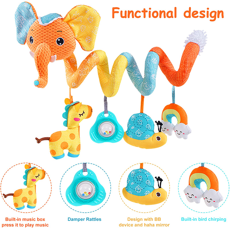 Car Seat Toys Infant Color Ele - огляд і ціна Kids Toys Elephant