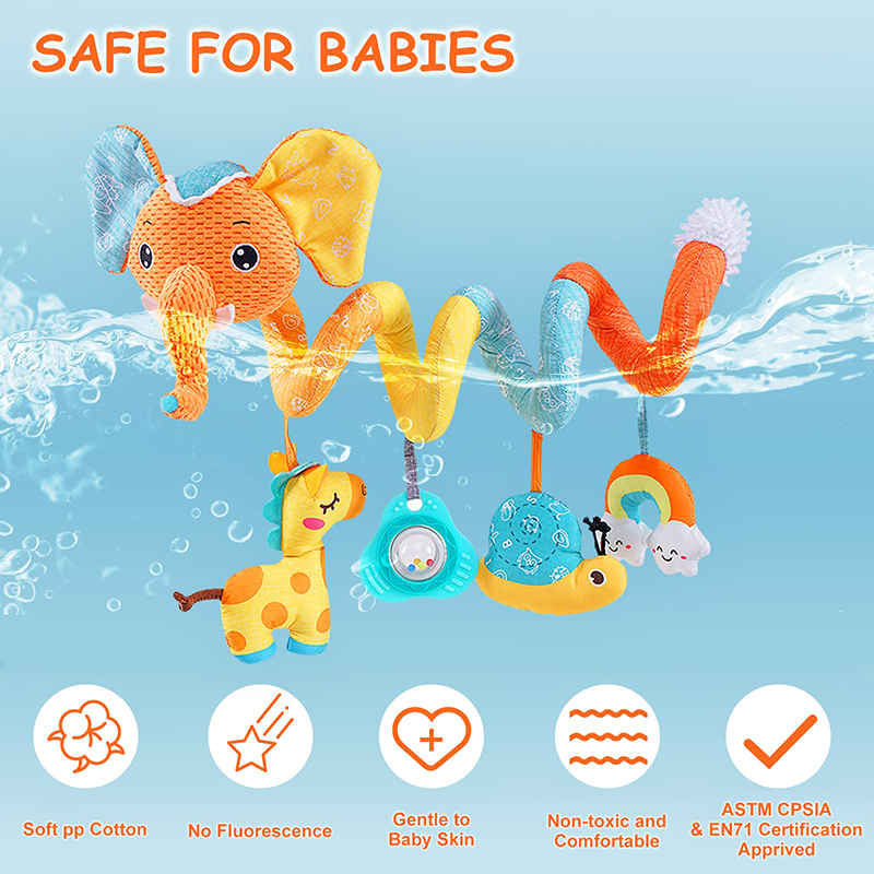 Car Seat Toys Infant Color Ele - огляд і ціна Kids Toys Elephant